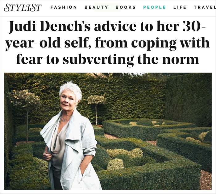 Judi Dench - Stylist