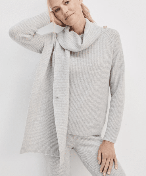 Cashmere Shawl Sweater