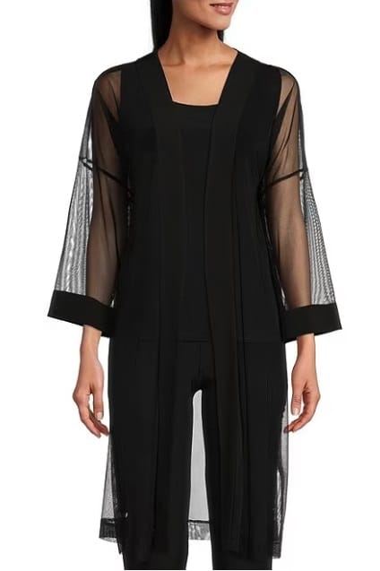Sheer “Cardigan” at Dillards