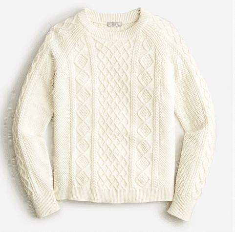 Cotton Cable-Knit Sweater