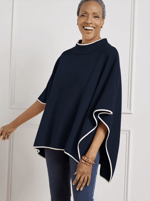 Funnel Neck Poncho