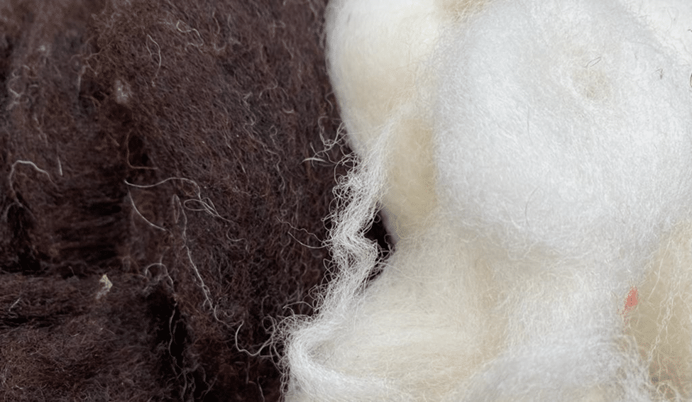 Core wool for the basic shapes for 3D needle felted sculptures Enter the Wildwoods