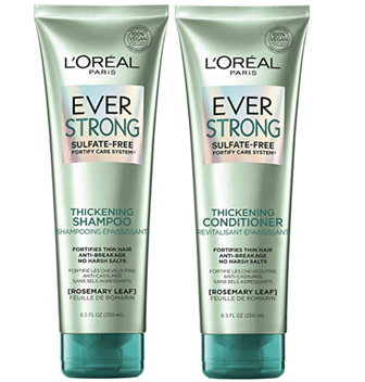 L'Oreal Paris EverStrong Thickening Sulfate Free Shampoo and Conditioner Kit