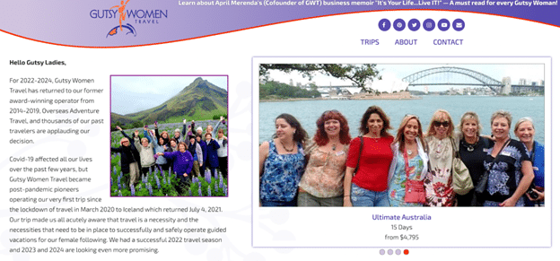 Gutsy Women Travel
