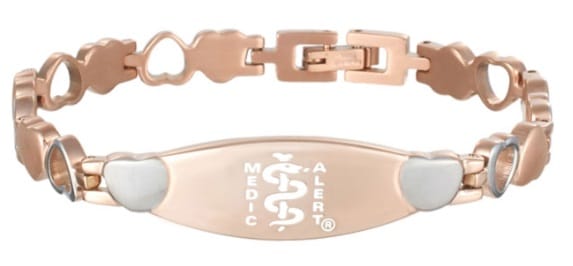 Twin Heart Medical ID Bracelet