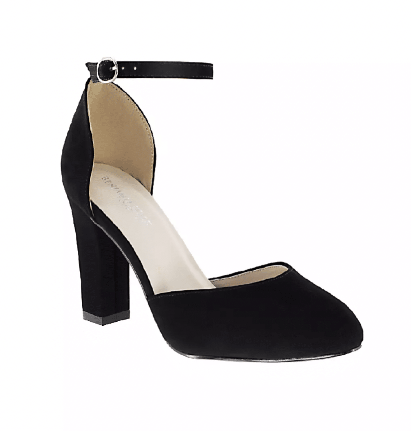 Benjamin Walk D'Orsay Mary Jane Block Heels with Ankle Strap