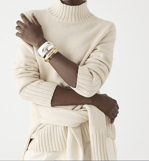 Cotton turtleneck sweater