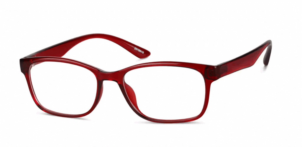 Red Rectangle Glasses #2018918 at Zenni