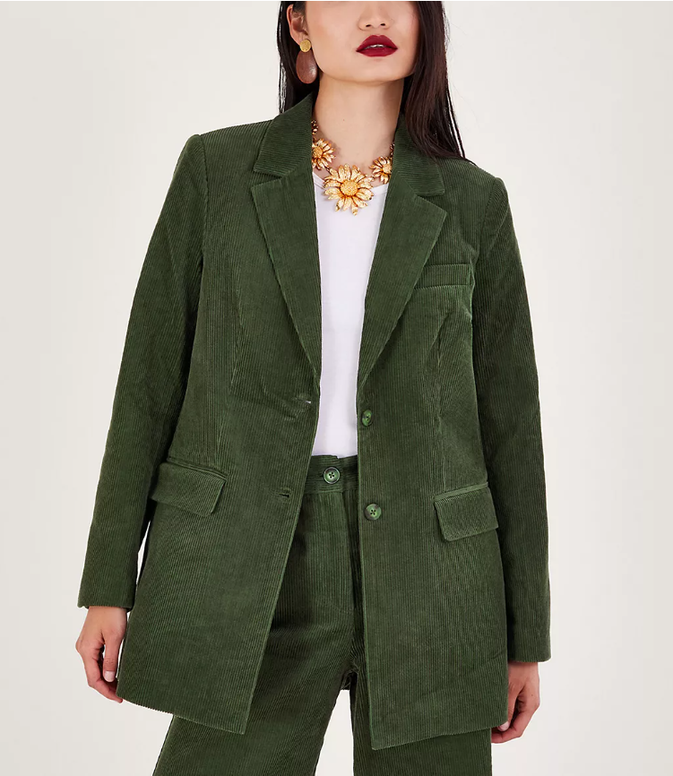 Cord Single Breasted Blazer on Marks and Spencer