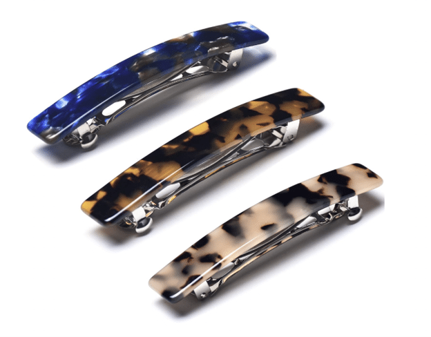 3 Pcs Hair Barrettes Tortoise Shell from Amazon