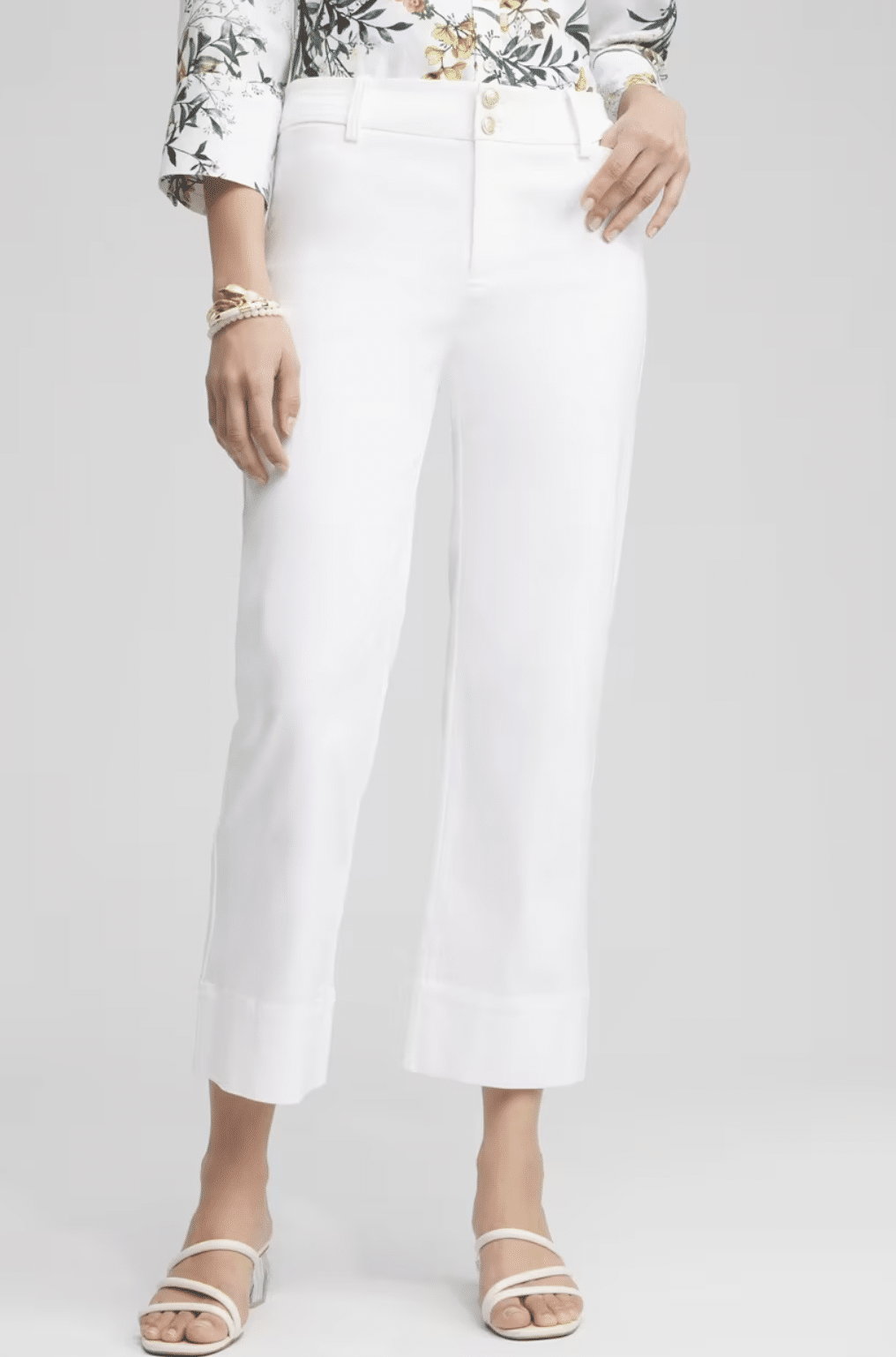 Trapunto Wide Leg Cropped Pants at Chico’s
