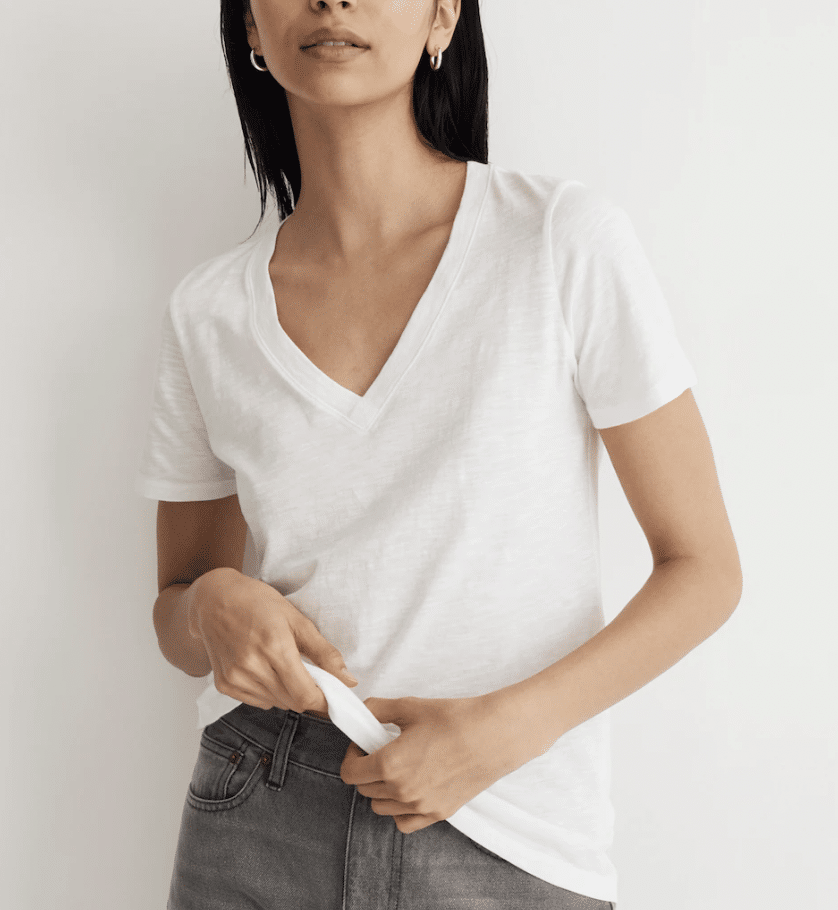Madewell Whisper Cotton V-Neck Tee
