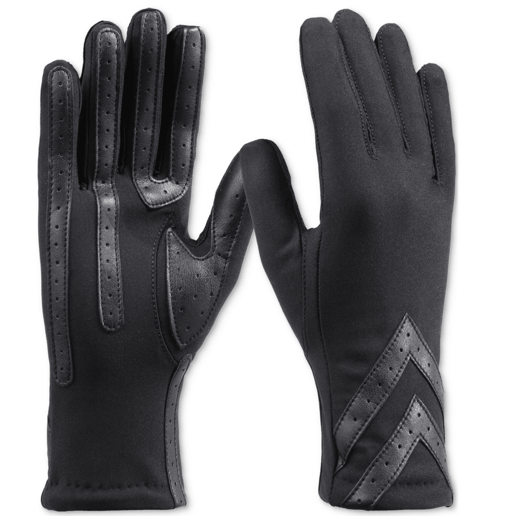 Isotoner Signature Water-Repellent Heritage Chevron Gloves at Macy’s