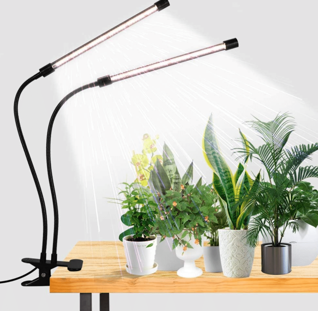 GooingTop LED Grow Light,6000K Full Spectrum Clip Plant Growing Lamp